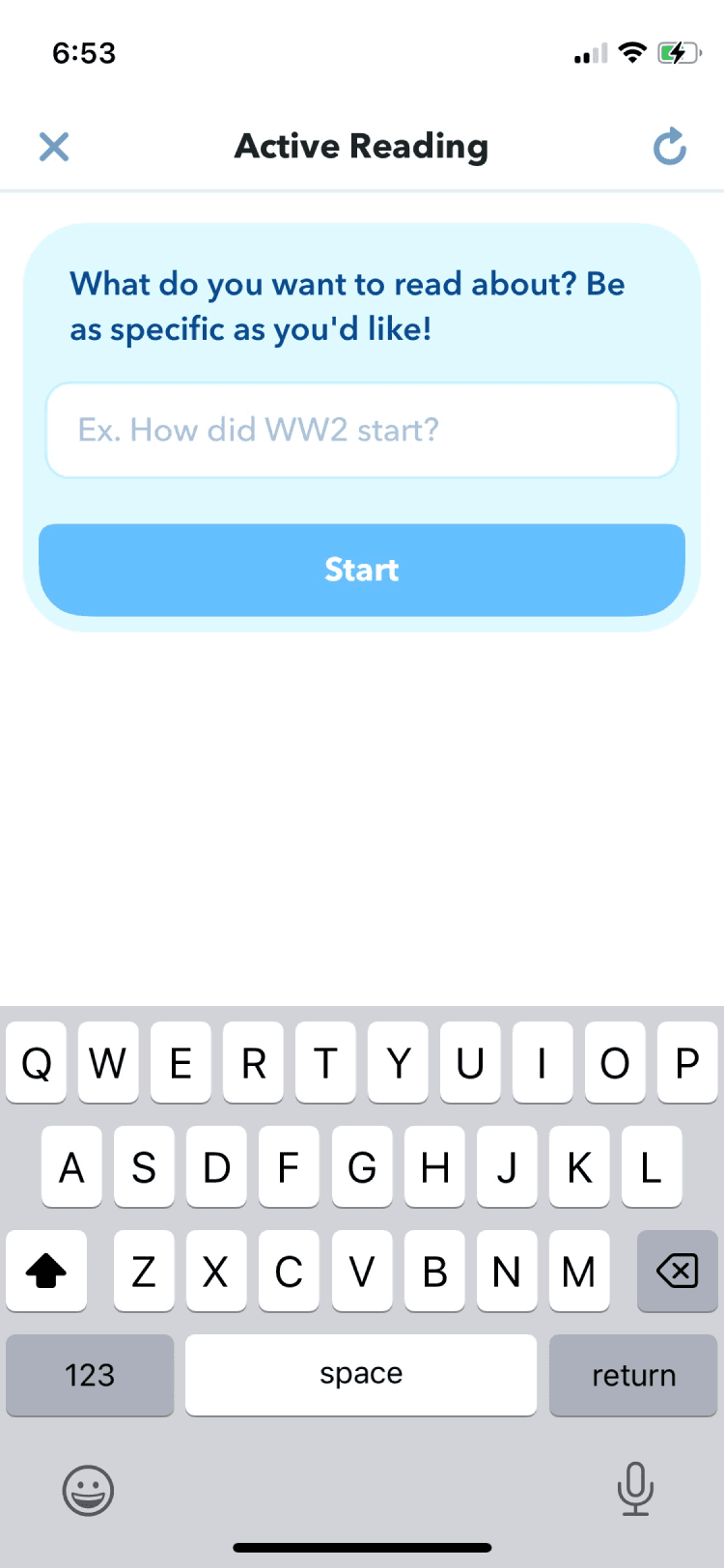 AF app mode quiz results
